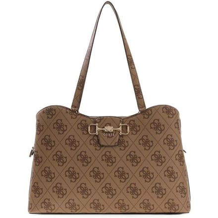 Guess Janie Logo Tote - Shopper 46 cm (latte logo)