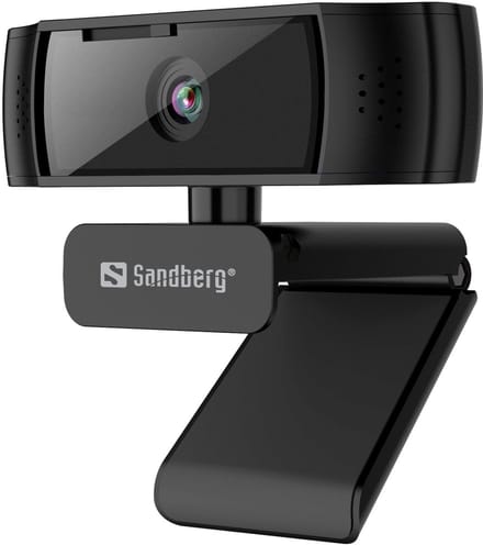 Sandberg - 134-38 - Webcam - 1920 x 1080 - USB 2.0 - Zwart - Autofocus - Microfoon