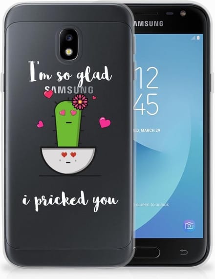 Samsung Galaxy J3 2017 Telefoonhoesje met Naam Cactus Glad