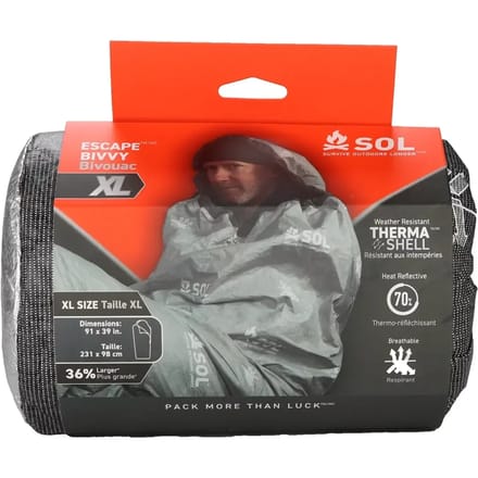 Sol escape bivvy met capuchon xl grijs