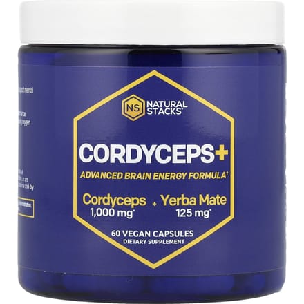 Natural Stacks, Cordyceps sinensis+, 60 plantaardige capsules