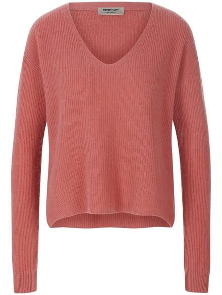 Trui V-hals Van Peter Hahn pink
