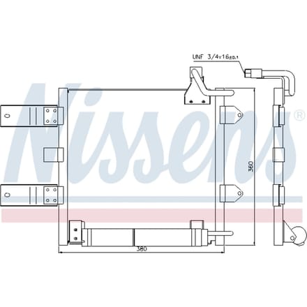 Condensator, airconditioning NISSENS 94446