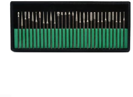 30-Piece Diamond Coated Drill Bit Set for Dremel Tools, Suitable for Jewellery and DIY with Precise Tips for Beads, Pendants and Small Stones (3 Handle Set)