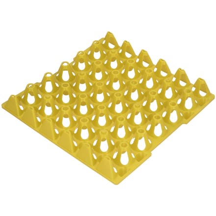 5PCS Plateaux à œufs en plastique 30 cellules Porte-boîtes à œufs Plateau pour le stockage le transport Fournitures pour la maison la ferme jaune