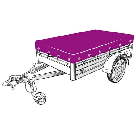vidaXL - Aanhangwagennet - 2,5x3,5 - m - HDPE - zwart