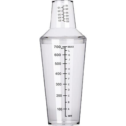 Cocktail Shaker Set met Maatverdeling 700ml PC Koude Hittebestendig Bartender Mixer Tool voor Melktheewinkel white