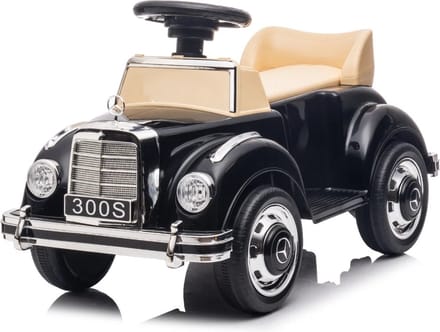 Mercedes 300S Loopauto - voor Kinderen - 2 tot 4 jaar - Claxon - Zwart