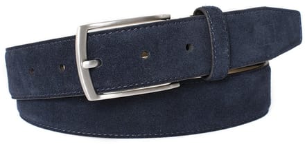 TRESANTI | ESRA I Klassieke suede riem | Navy | Size 115