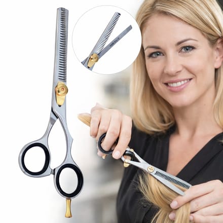 Belux Surgical Instruments / Professionele Uitdunschaar – Efileerschaar Rechtshandig – Kappersschaar – RVS – 17 cm – Dunneer- & Textuurschaar