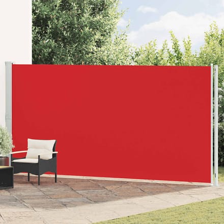 vidaXL Tuinscherm uittrekbaar 200x600 cm rood