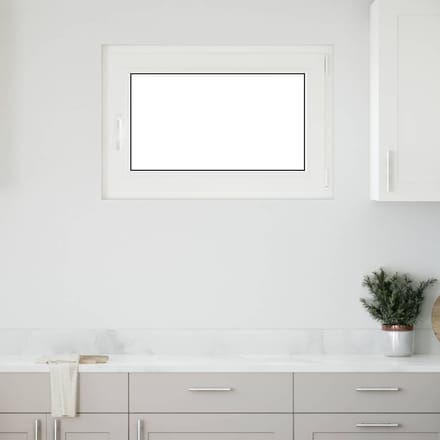 vidaXL - Kleur - binnenkant - kelderraam - Wit - RISOR - 90 - x - 50 - cm