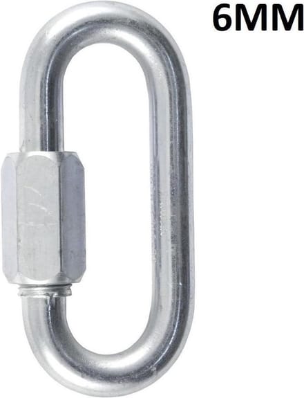 Quick link - 6 mm - gegalvaniseerd - schroef lock - 4 stuks