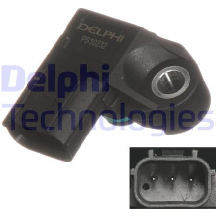 Sensor, inlaatspruitstukdruk DELPHI PS10232-12B1