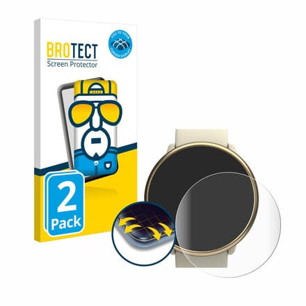 BROTECT - Screenprotector voor Polar Ignite 2 - Folie Beschermfolie transparant volledig dekking - 2 Stuks