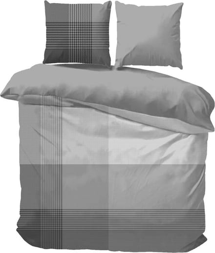 iSleep Dekbedovertrek Erik - Litsjumeaux - 240x200/220 cm - Grijs