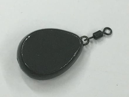 Flat Pear Swivel Fishing Casting Ledger - 10 Pack