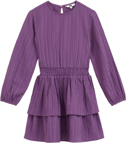 WE Fashion Meisjes jurk met structuur