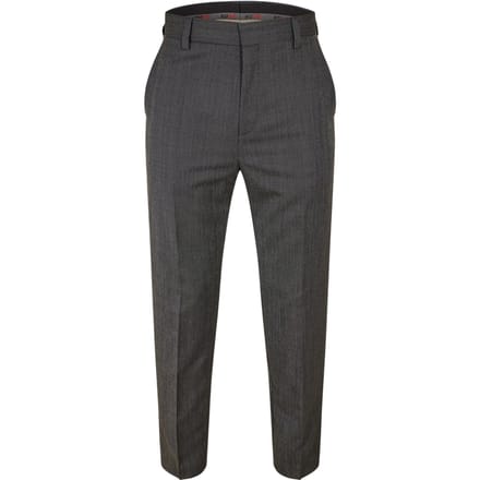 Hugo Heren Katoenen Rechte Pantalon (Grijs)