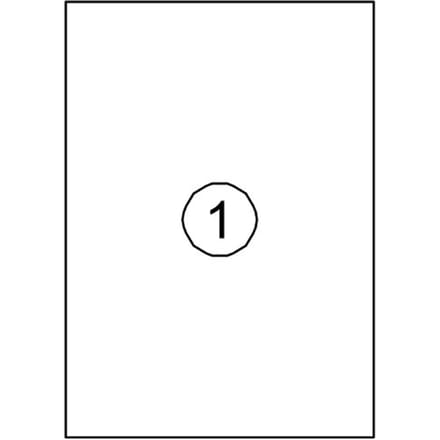 Etiket Quantore 210x297mm 100 stuks