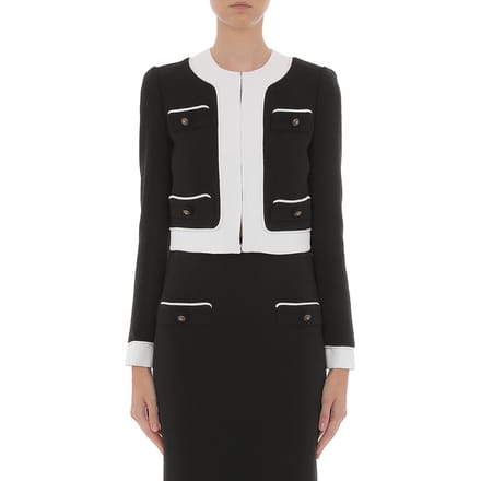 Moschino Jacket Black Black Größe: 42 | Cropped-Jacken Outlet | Damen | Schwarz