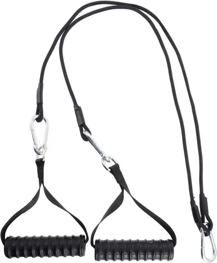 Fitness Tricep Pulldown - Touw met Katrol - Spiertraining Thuis - Compact Draagbaar - 109 cm - Diverse kleuren