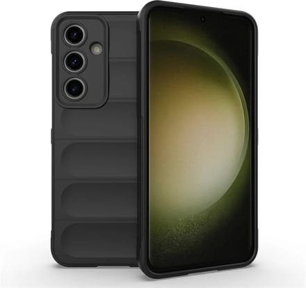 MobyDefend Hoesje - Geschikt voor Samsung Galaxy S24 FE - TPU Gripcase - Zwart