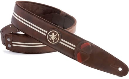 Yamaha RightOn! Race Vegana Guitar Strap Brown gitaarband