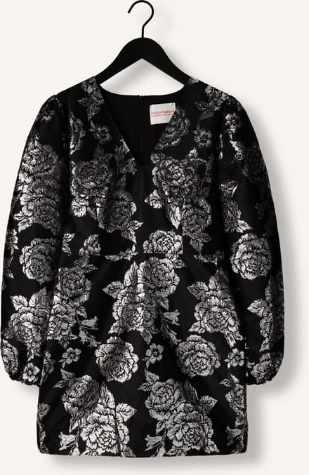 Studio Amaya Lia Dames - Jurk - Zwart - Maat XL