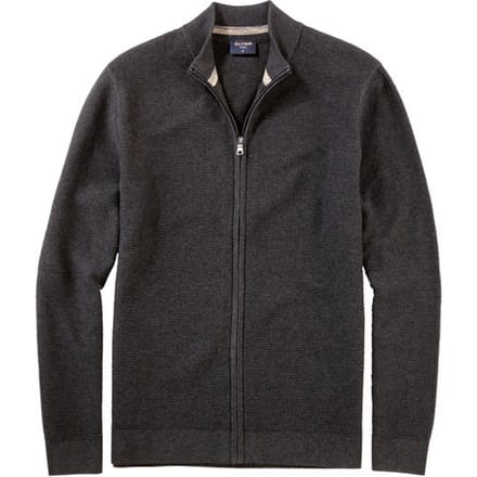 OLYMP Casual modern fit pullover katoen - antraciet - Maat: L
