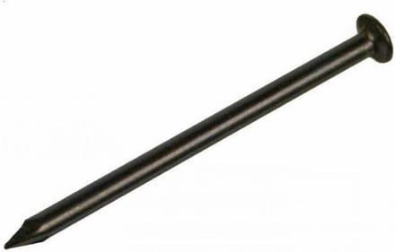 STALEN NAGELS 2.0 x 20 MM. Lang. Beton. Steen. ZWART 40 GR. Deltafix