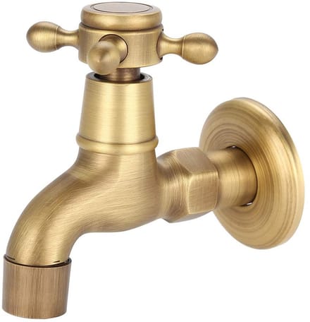 Vintage Solid Brass Wandkranen - Retro Tuin- en Keuken Faucet