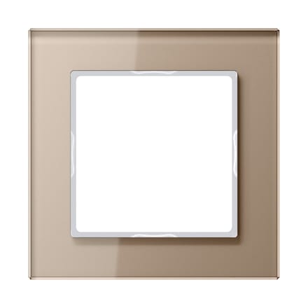 Jung Glas Afdekking Frame Enkel Champagne - AC581GLCH