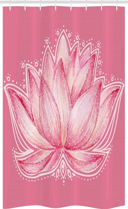 ABAKUHAUS Chakra douchegordijn – Lotus meditatie – 120x180 polyester