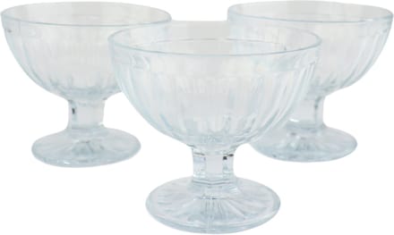 OTIX Dessert schaaltjes - Ijscoupe - Ijsbeker - Set van 3 Glas - 200 ml
