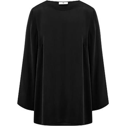 Lange blouse Van Peter Hahn zwart