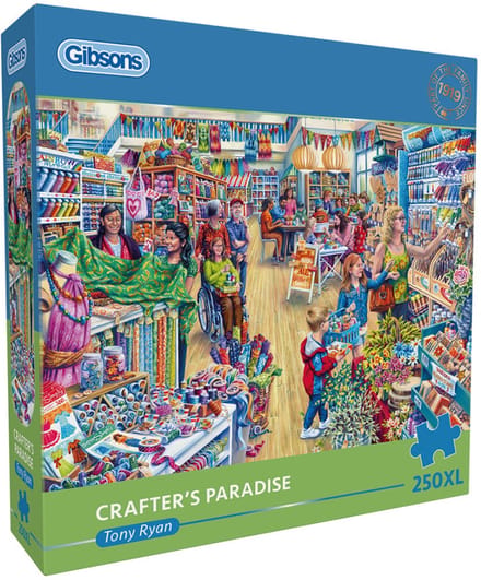 Gibsons puzzel Crafter's Paradise 250XL - kleurrijk karton speelgoed.