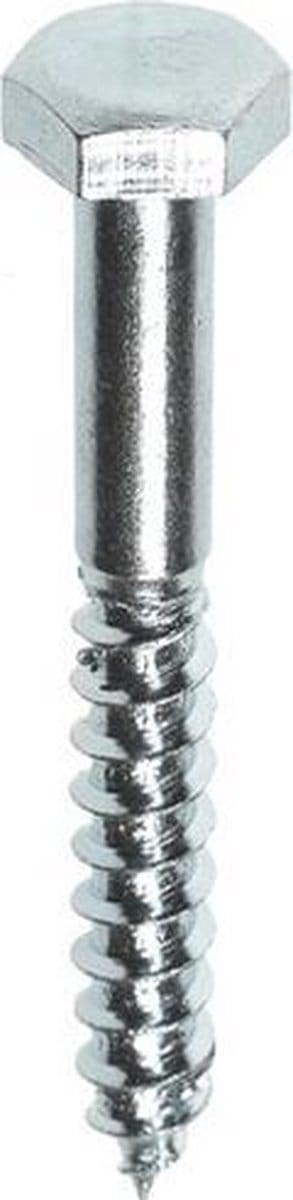 Fis Profi houtdraadbout 8x120 verzinkt (20 st.), grijs