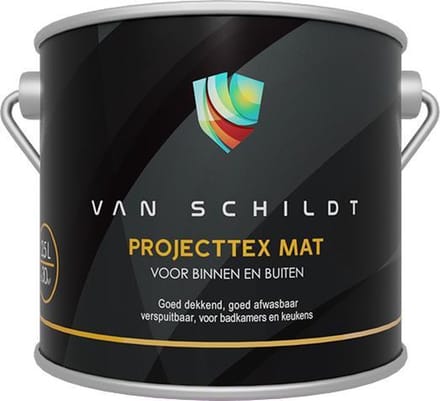 van Schildt Projecttex plus Mat 4 Liter Ral 9001 Créme Wit