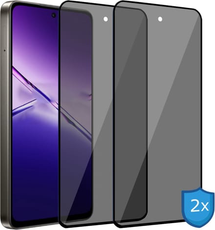 ChiGuard Privacy Screenprotector 2x geschikt voor OPPO A5 Pro - Screenprotector - Beschermglas - Privé GuardCover