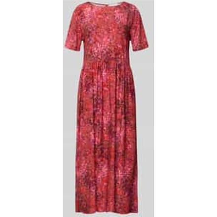 midi-jurk van viscose in all-over look