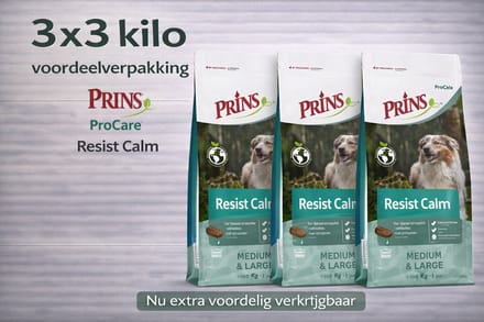 Prins ProCare Resist Calm - 3x 3kg Voordeelverpakking