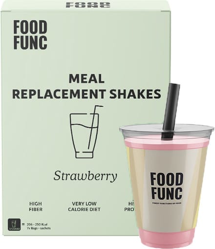 Foodfunc | Maaltijdshake | Strawberry | 7 x 33g | No Junk Just Func