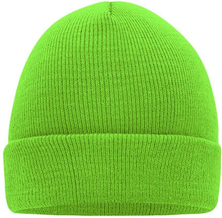 Myrtle Beach 'Knitted Cap' Beanie Felgroen