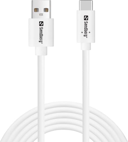 Sandberg 336-14 USB-kabel USB 2.0 2 m USB C USB A Wit