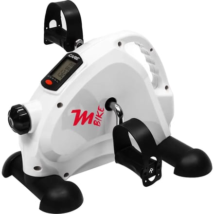 CARE M BIKE - Mini fietstrainer - Gewicht 3,5 kg - Verstelbare weerstand - Magnetisch en stil voor thuisgebruik - Wit
