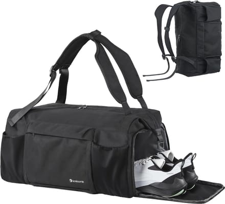 Sporttas voor heren en dames - 45L, Zwart