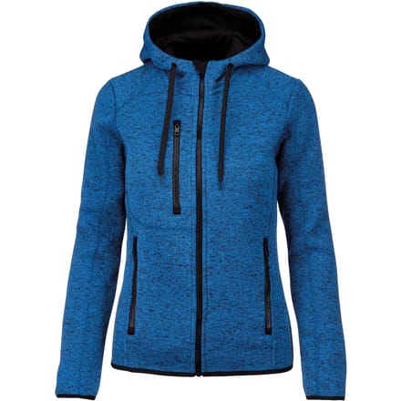 PROACT® Heather damesvest met capuchon PA366 - Light Royal Blue Melange - S