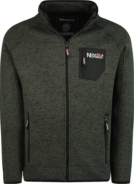 Fleece Vest Heren Grijs Met Borstzakje Geographical Norway - M