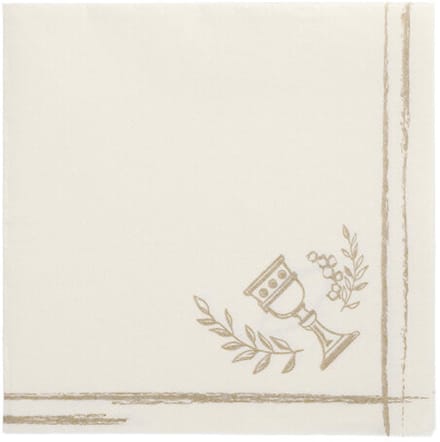 50 Servetten ROYAL Collection 1/4 vouw 40 cm x 40 cm Communion / Confirmation